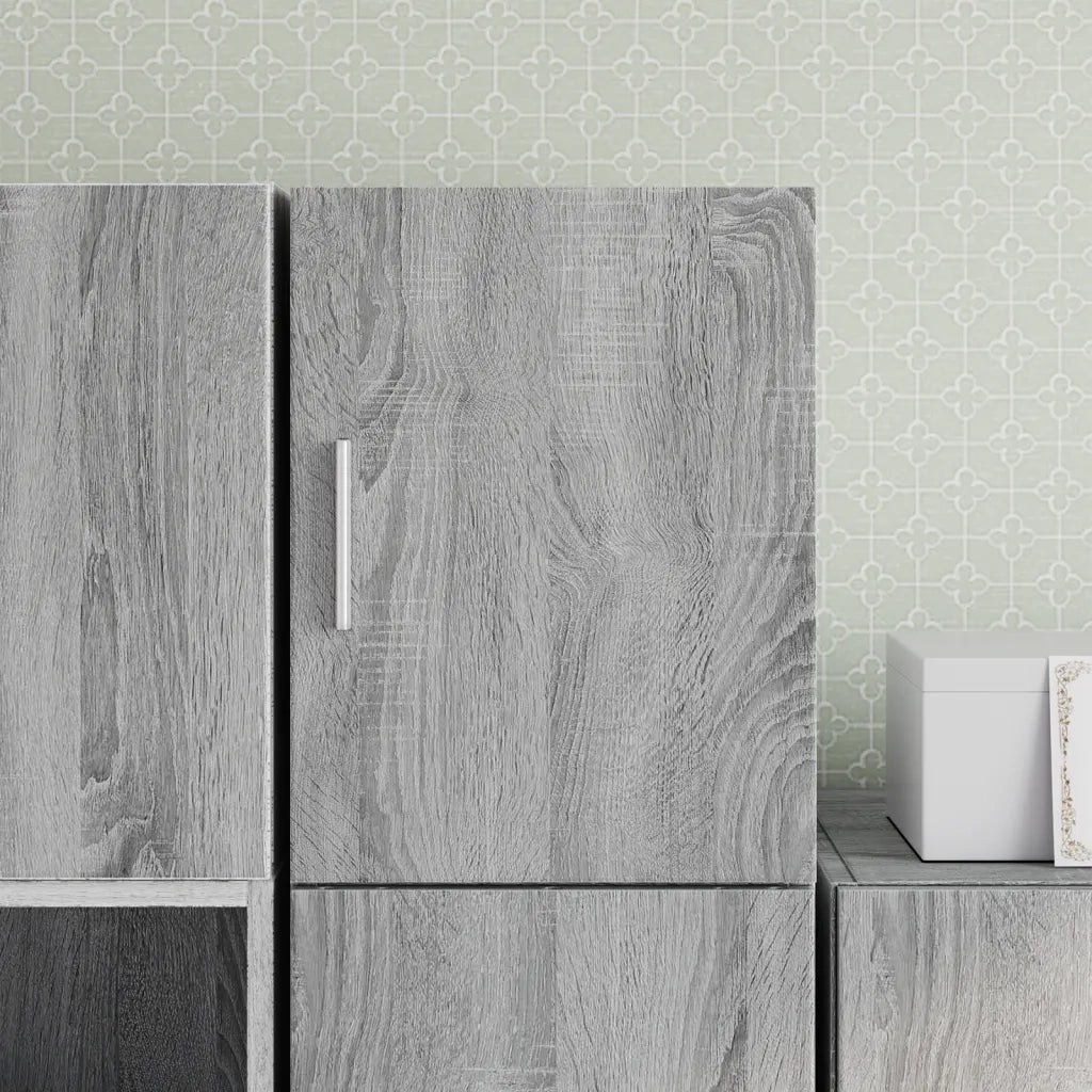 Armadietto a Muro | Mobile a Parete Grigio Sonoma 30x42,5x40cm in Legno Multistrato