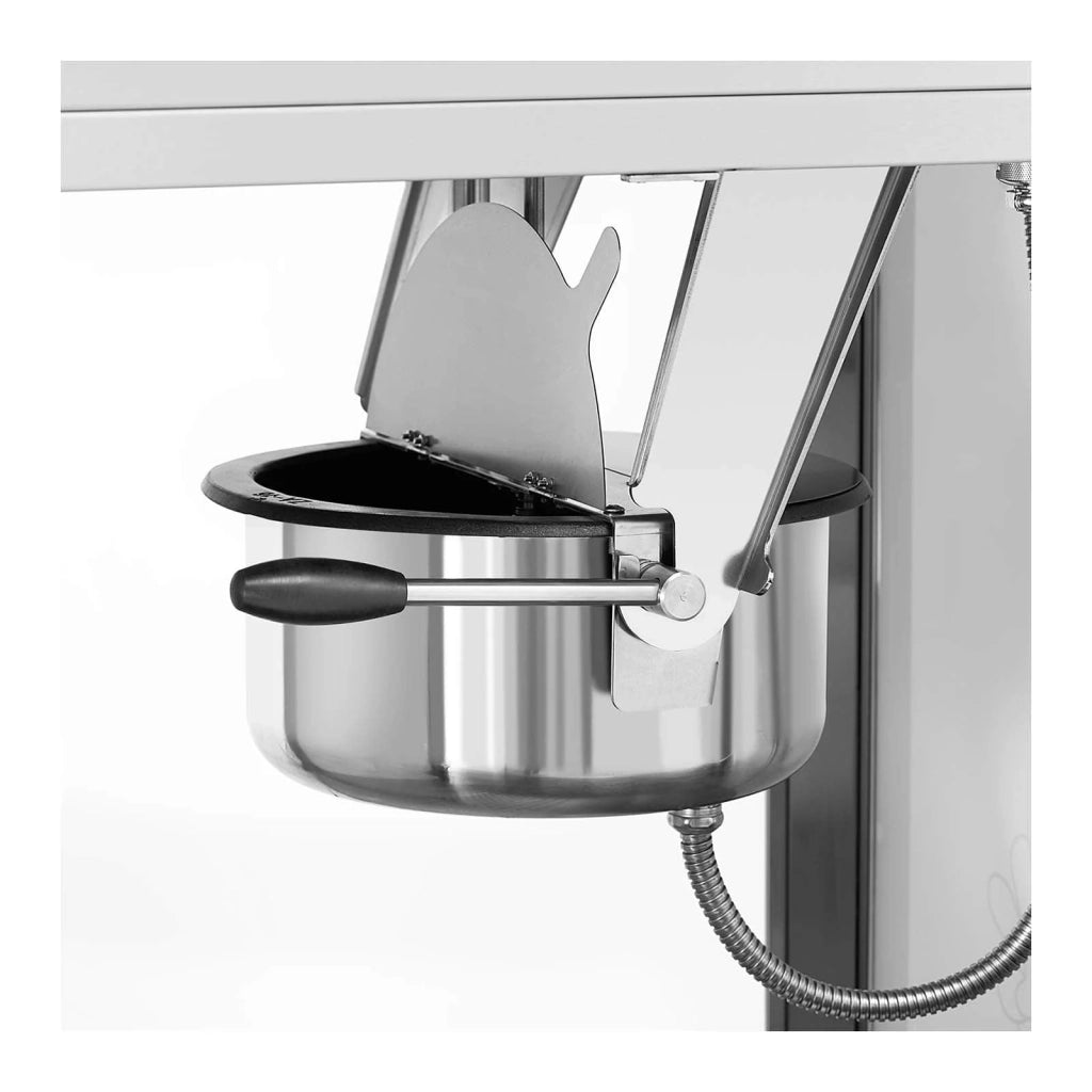 Macchina per popcorn con mobiletto su ruote 71 x 56 x 71 cm acciaio inox 14_0004916