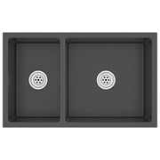 Lavello da cucina 62 x 36 x 51 cm acciaio inox nero 02_0002478