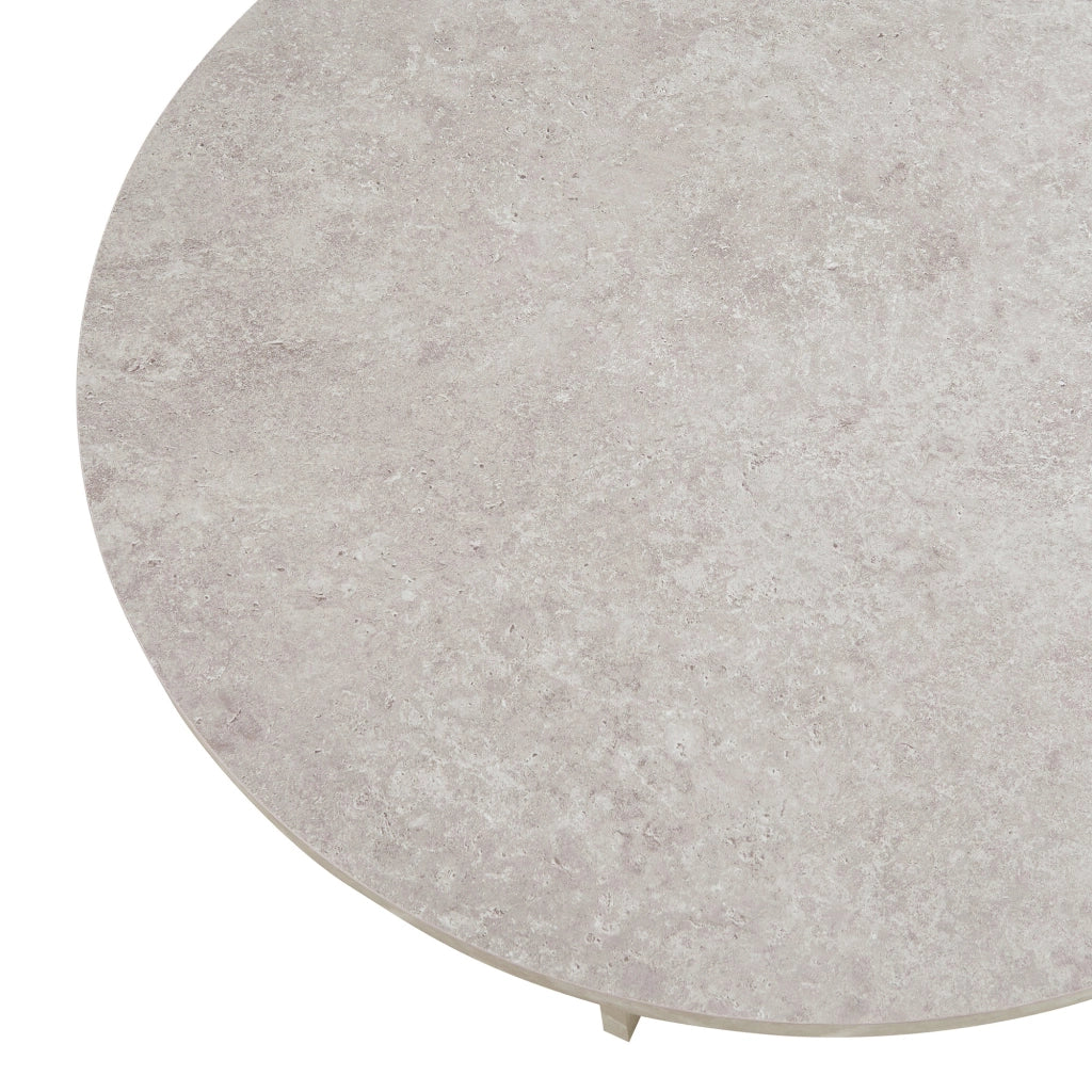 Tavolino/consolle/tavolino laterale 80 x 42 cm cemento chiaro 03_0010843