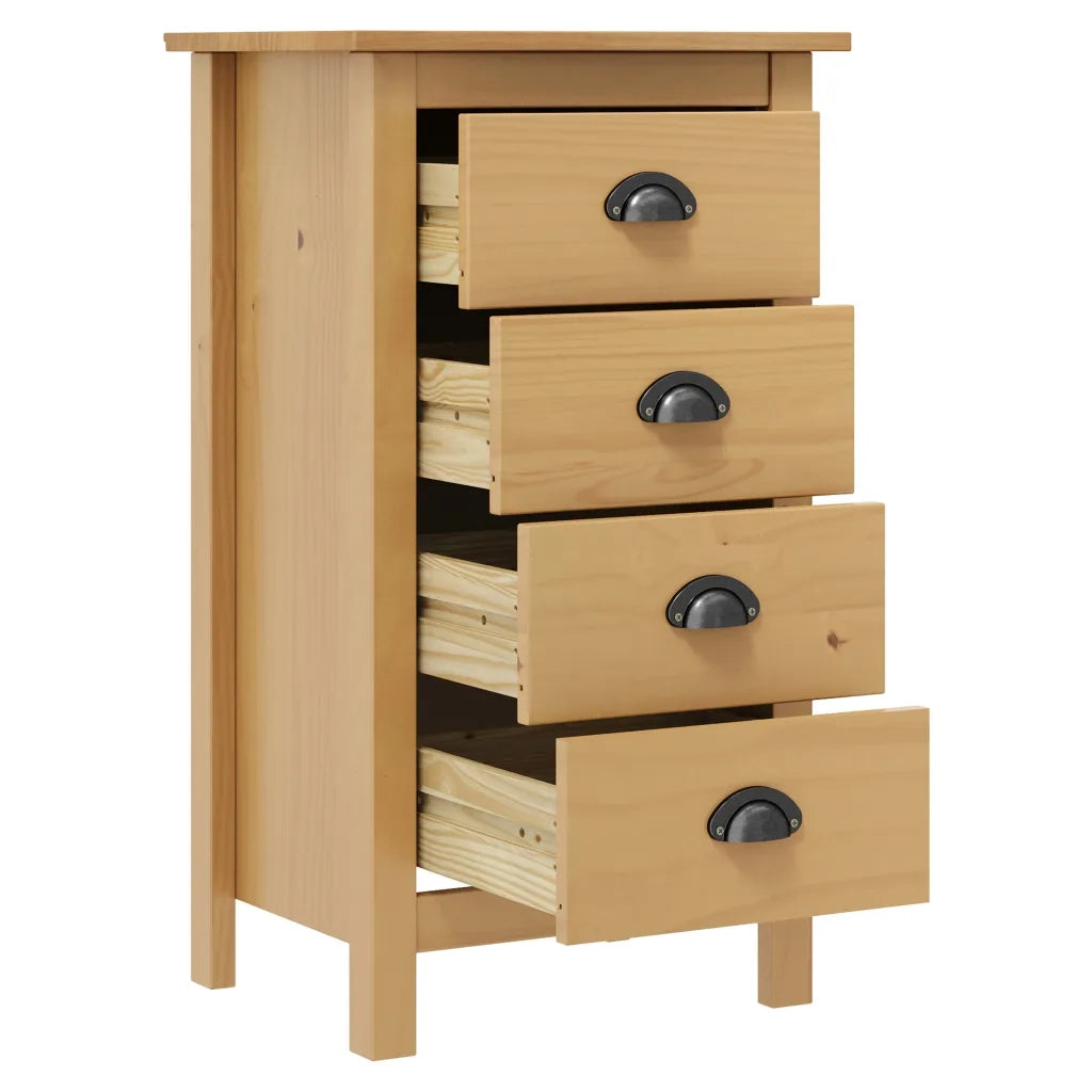 Credenza-Buffet-Armadio da cucina Hill 46x35x80 cm Legno Massello di Pino