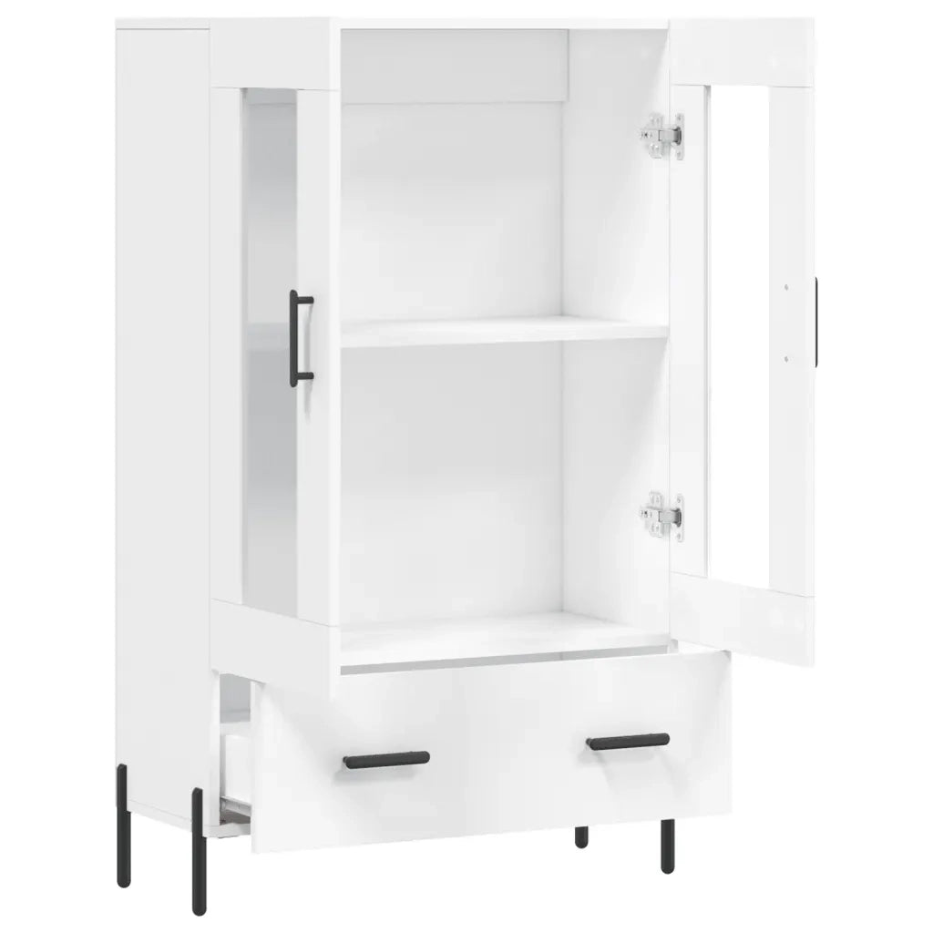 vidaXL Credenza Bianca 69,5x31x115 cm in Legno Multistrato