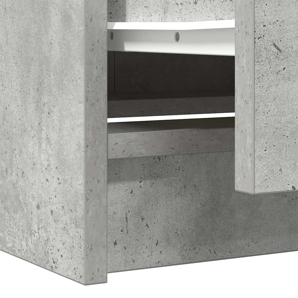 Mobile Porta TV Grigio Cemento 40x35x54 cm in Legno Multistrato 861772