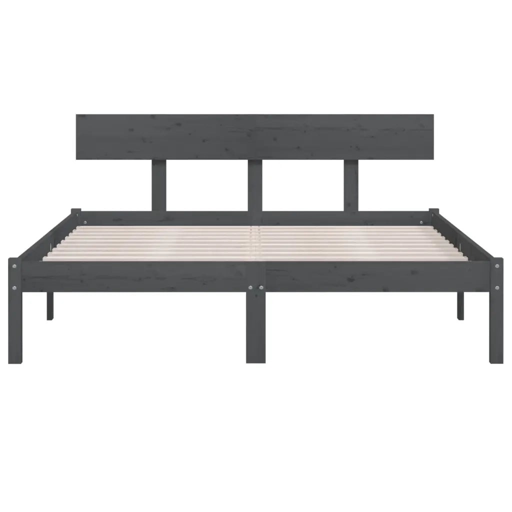 Giroletto Grigio in Massello di Pino 150x200 cm King Size