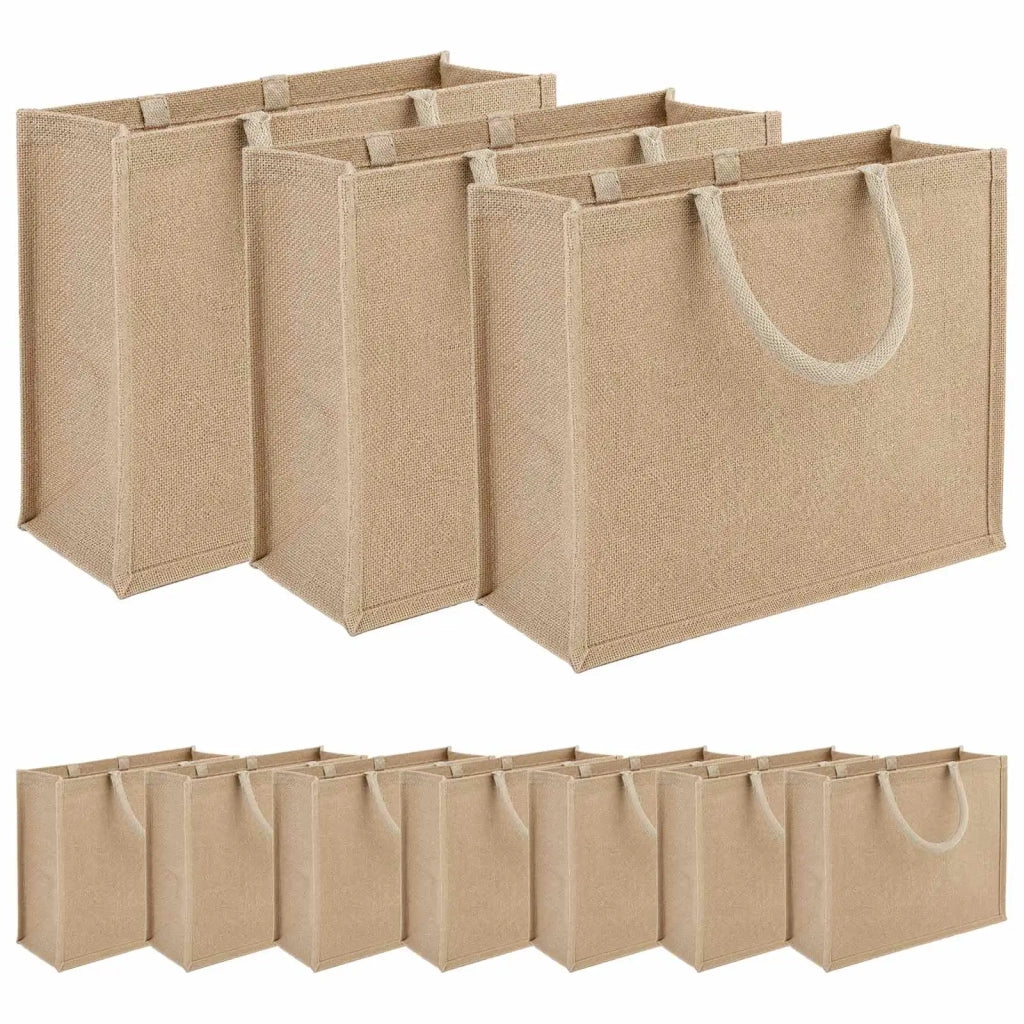 Borse in juta 10 pcs Naturale 42 x 33 x 19 cm 100% Juta Tossa 42012276