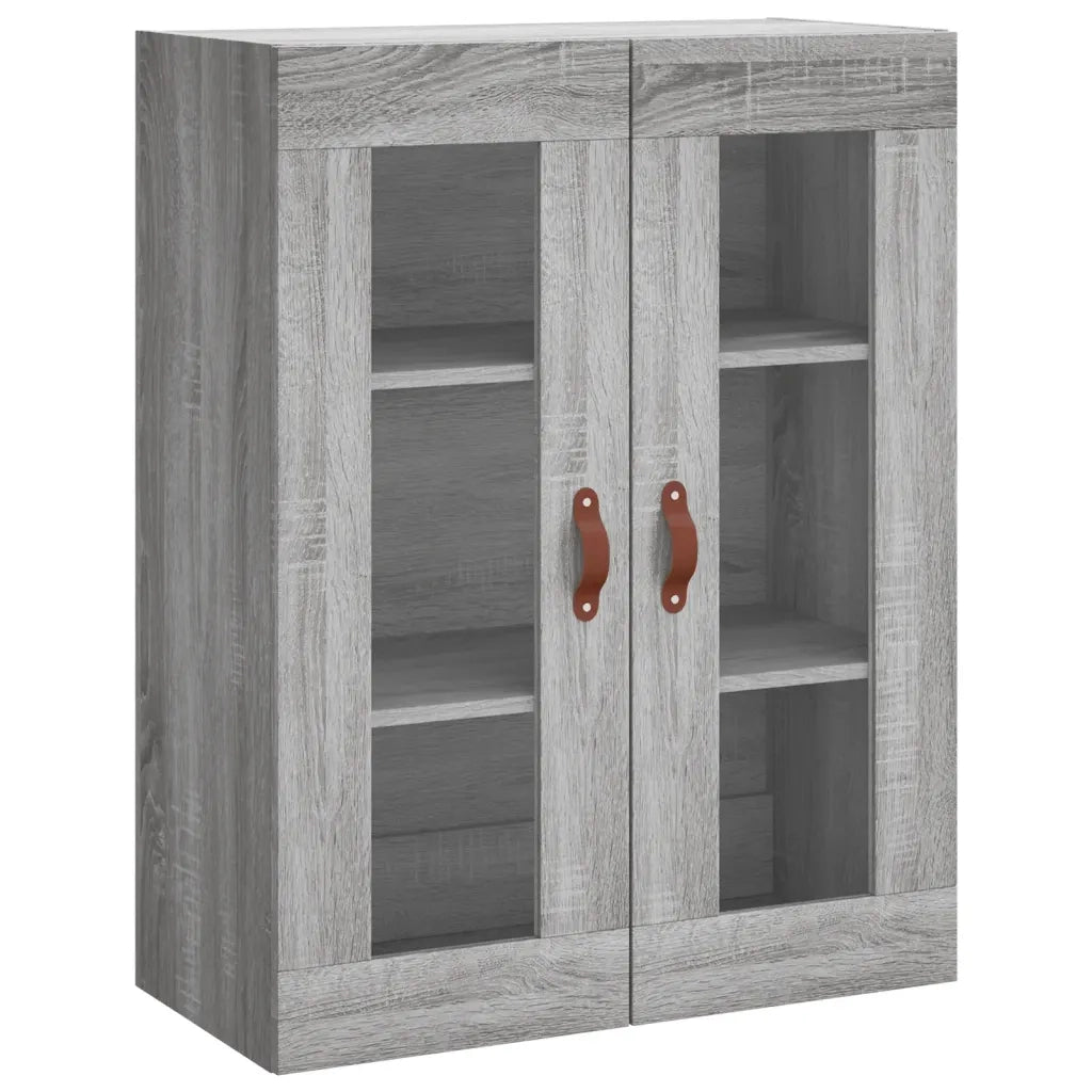 Credenza Grigio Sonoma 69,5x34x180 cm in Legno Multistrato 3198191