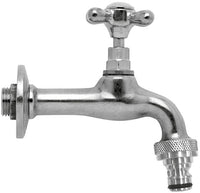 Rubinetto per Fontana da Giardino in Ottone Cromato con Attacco Rapido Morelli Garden