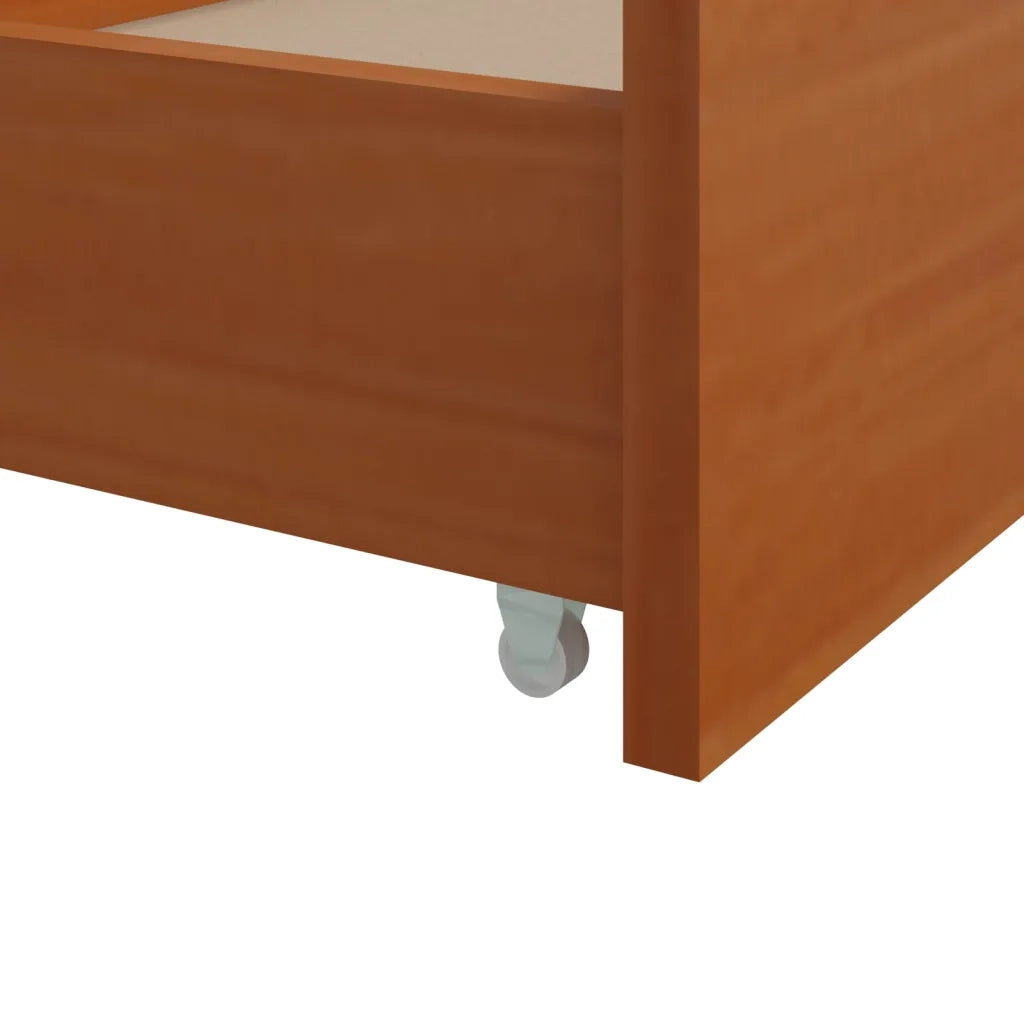 Giroletto-Struttura Letto Ambra con Cassetti Legno Massello di Pino 90x200 cm