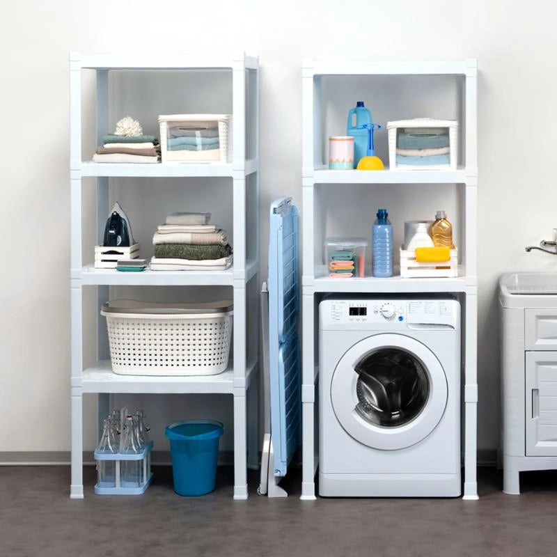 SCAFFALE PER LAVATRICE '3 PIANI'  cm 75 x 60 x h.184 (l x p x h)  - BAMA