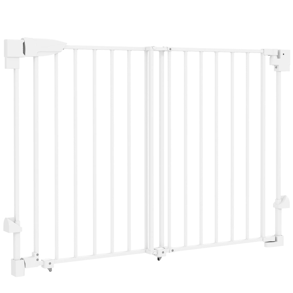 Cancello per Cani ¨C zephmum ¨C Bianco 74.5-111.5 cm