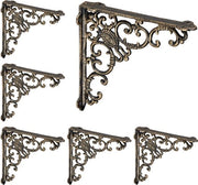 6x supporto per tavola - sostegni per tavole antichi - sostegni per tavola - supporti per tavole - bronzo