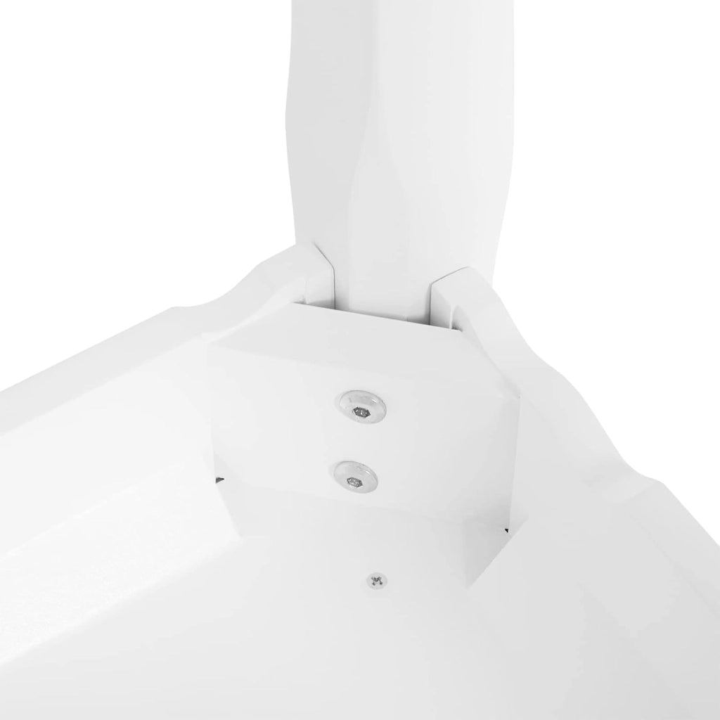 WOLTU Sgabello Bianco per Tavolo da Trucco, Sgabello in Legno Imbottito, Sedia da Make Up per Camera da Letto, Design Barocco， Rivestimento in Velluto, 37x28x44,5cm MB6095ws