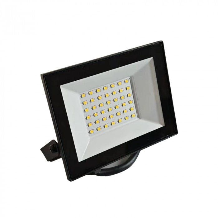 Faro LED Ecolight 30W 4000K Nero IP65 2700lm 120° orientabile