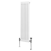 Termosifone Radiatore a 2 colonne per riscaldamento centralizzato verticale Bianco 150x29cm