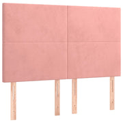 Testiera | Testata Rosa 144x5x118/128 cm Velluto