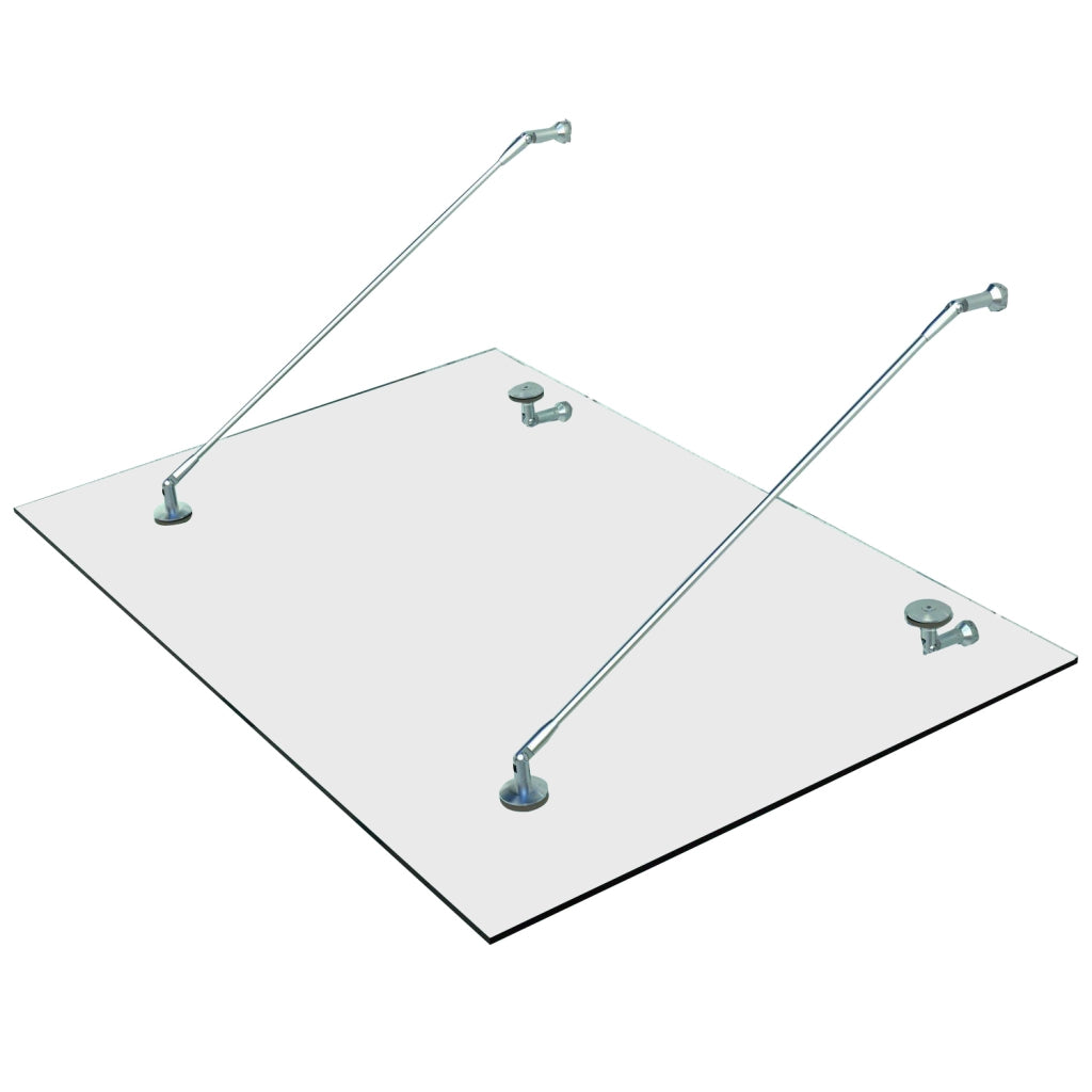 Vordach in Vetro Temperato ¨C Zephmum ¨C 150x90 cm
