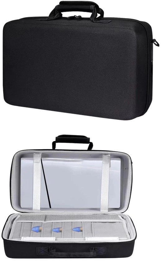Compatibile con PS5 Slim/Pro/Originale Borsa da trasporto, Borsa per console, Borsa di protezione per console, cuffie, controller, dischi dei giochi, cavi, accessori di gaming e accessori per portal
