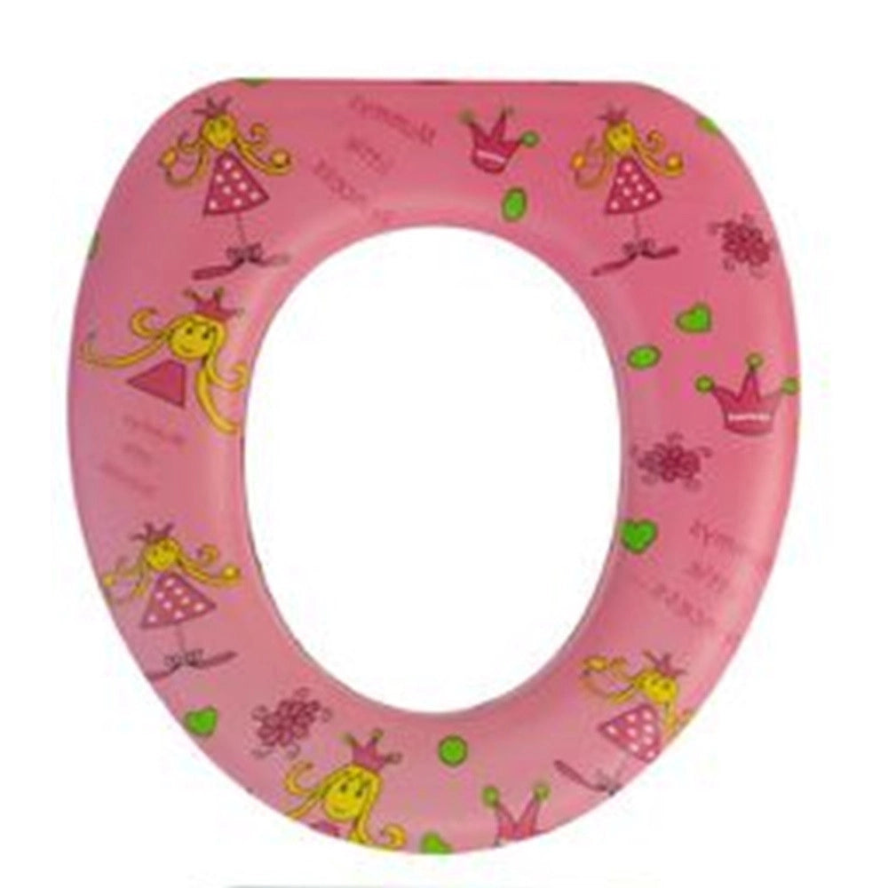 Trade Shop - Riduttore Sedile Seggiolino Per Wc Morbido Per Bambini Con 4 Motivi A Fantasia 59781 -