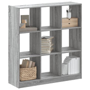 Libreria-Scaffale per Libri-Mobile di Stoccaggio Grigio Sonoma 102x32x108 cm in Legno Multistrato