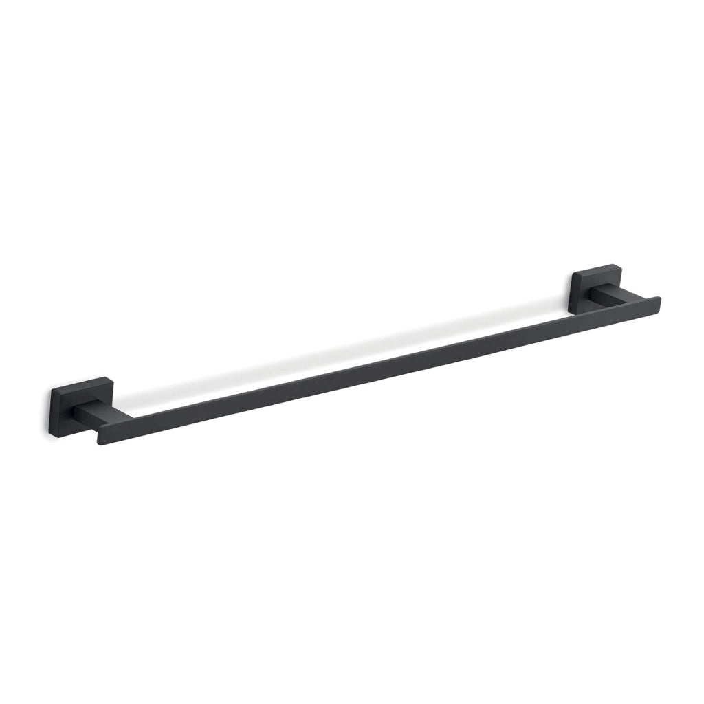 Portasalviette cm 60 da muro in acciaio inox e Cromall 4421-60 Gedy serie ATENA Nero Opaco