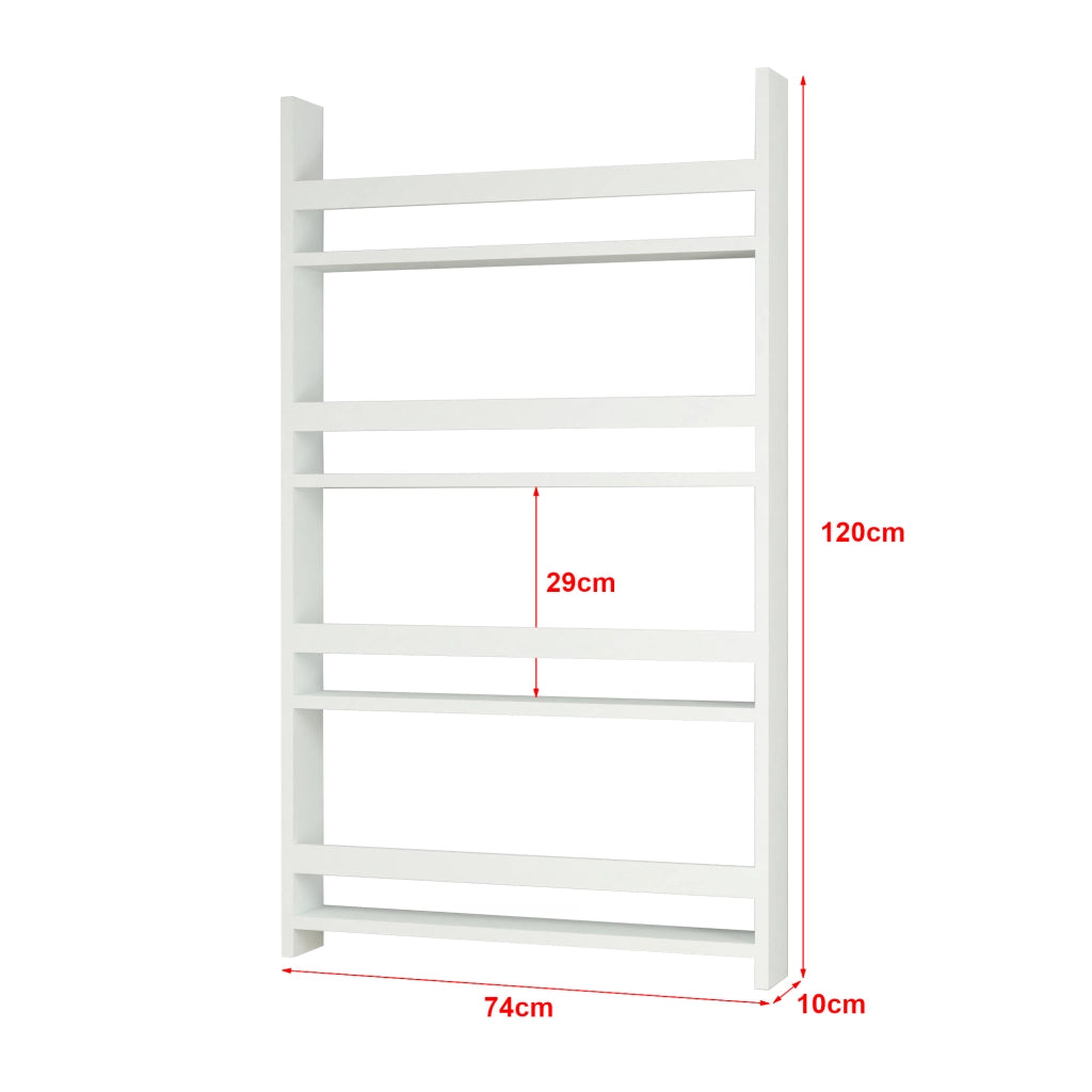 Scaffale Pensile 'Sotenäs' a 3 Ripiani Portalibri per Cameretta - Bianco [en.casa]