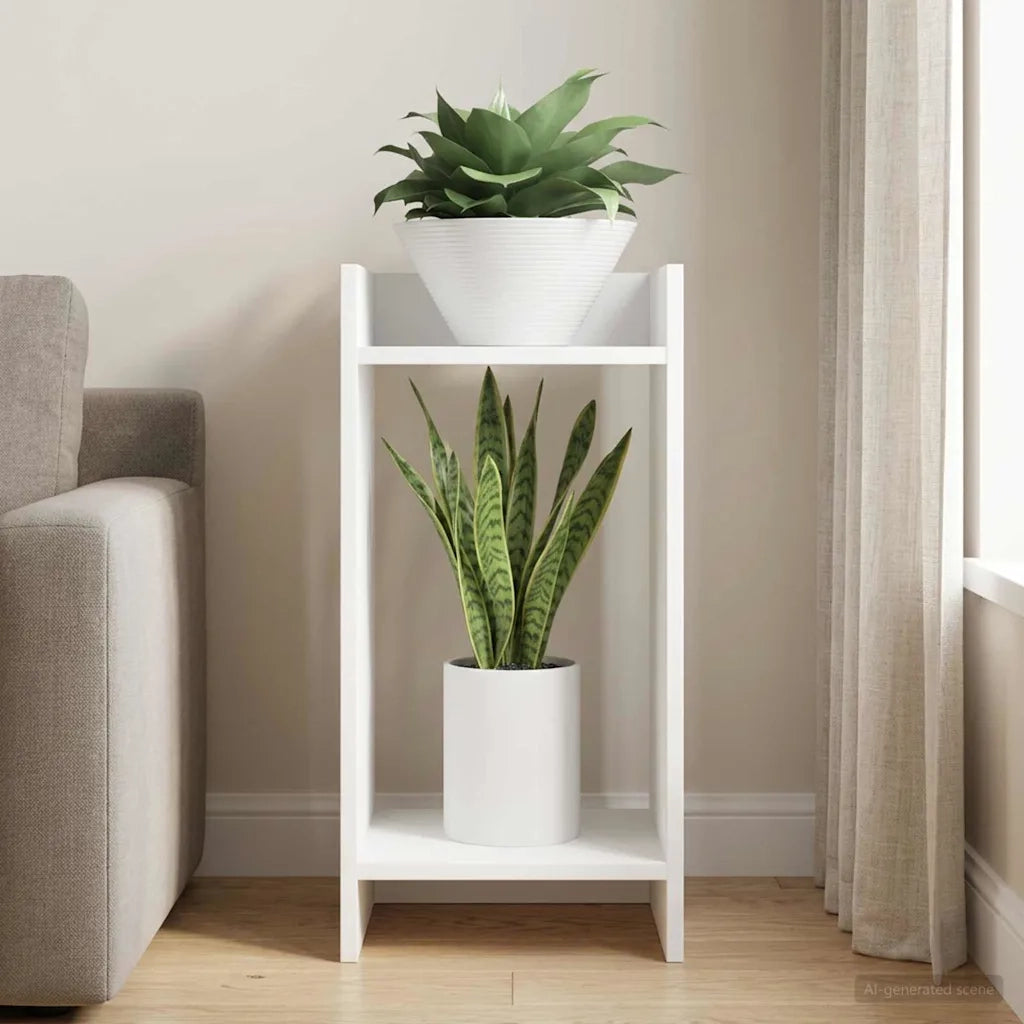Supporto per piante Bianco 30 x 30 x 60 cm Legno ingegnerizzato 899594