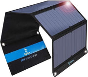 Pannello Solare Portatile - 28W Pannello Solare - Pannello Solare Ripiegabile - Ricarica Solare - Pannello Solare Portatile - Pannello Solare - Ricarica Solare Portatile