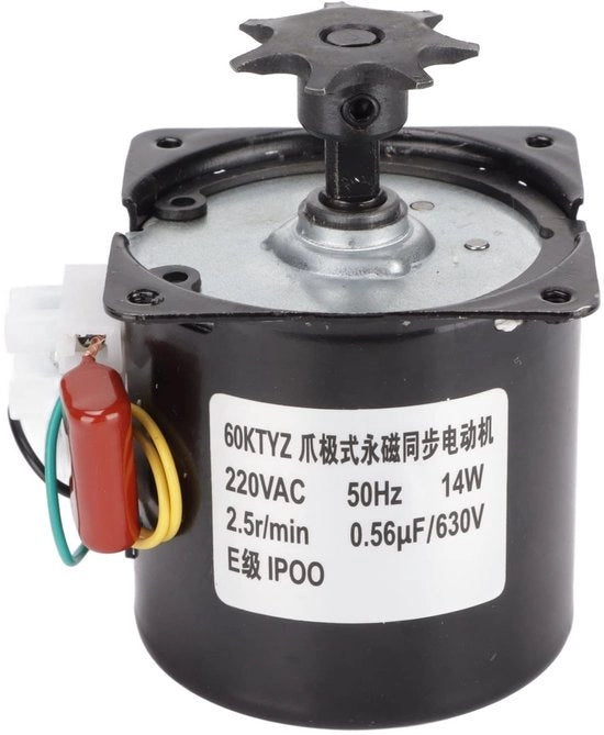 Motore per incubatore 220V 14W - Impermeabile - Facile da utilizzare - Resistente agli urti - Accessorio per incubatore - Elevata prestazione - Motore per incubatore