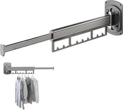 Wanddroogrek multifunzionale con funzione di rotazione per abbigliamento