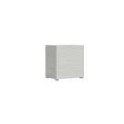 Base a terra L.60 H.60 P.39,2 con piedini sx-dx Bianco Frassino