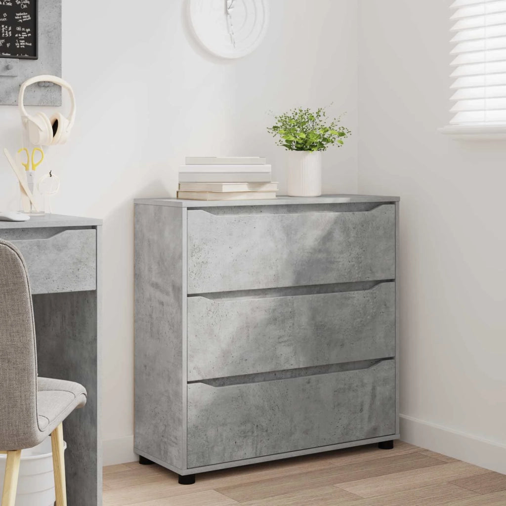 Armadio Grigio cemento 80 x 31 x 81 cm Legno multistrato 888850