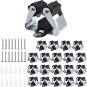 Sistema di appoggio per attrezzi e attrezzi da giardino con multi supporto a muro - Incluso sistema di fissaggio (nero)