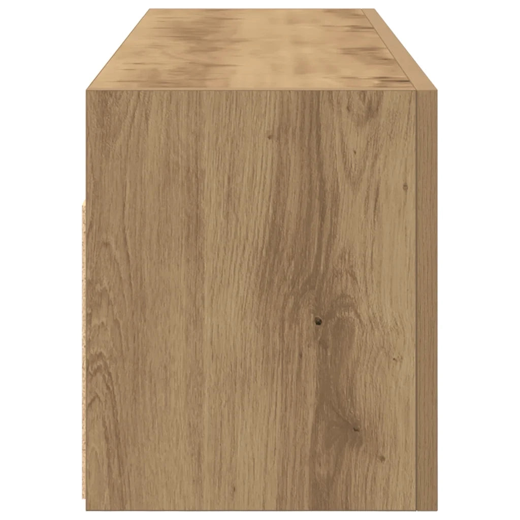 Mobiletto da Bagno Rovere Artigianale 100x25x30 cm Truciolato 860102