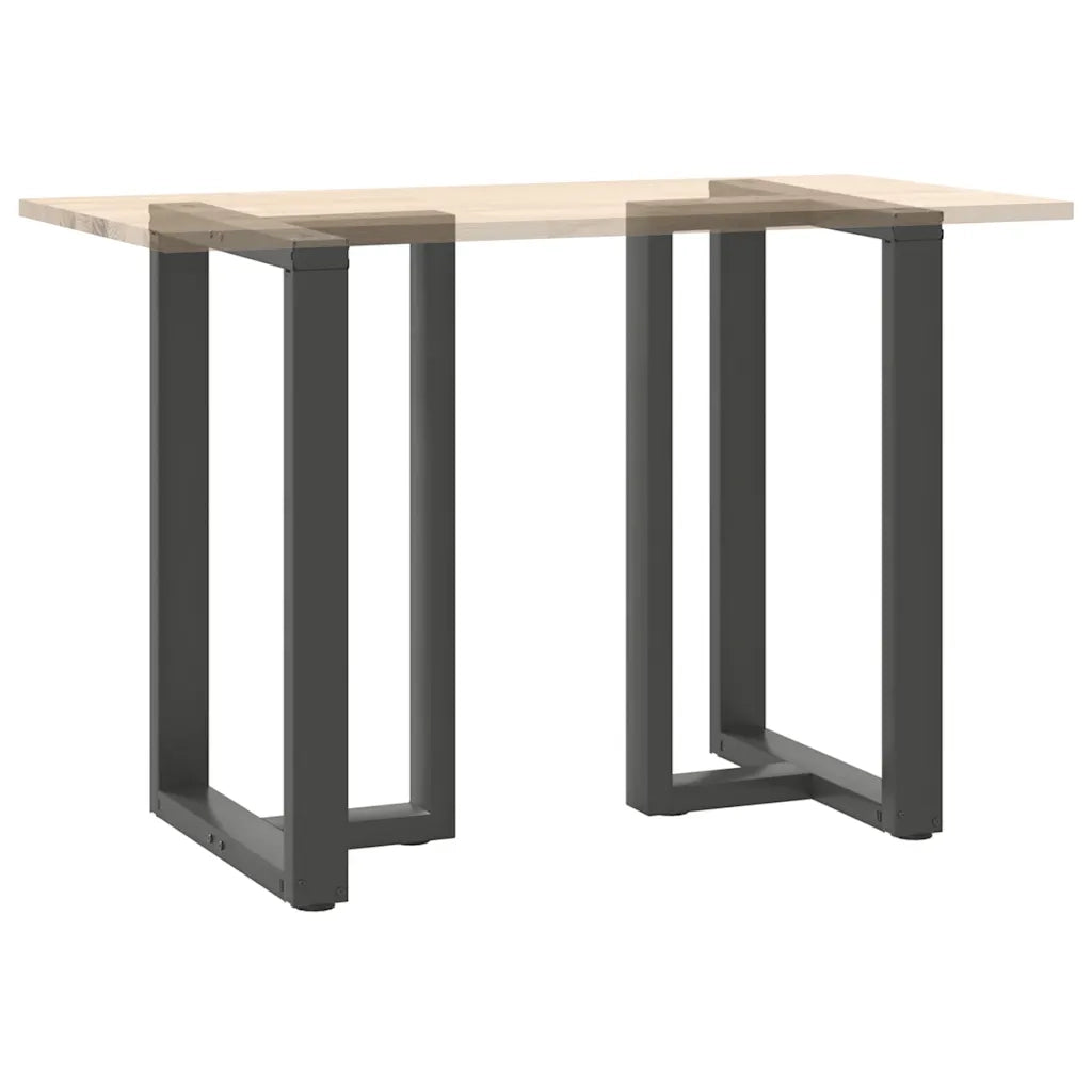 Gambe per tavolo da bar a forma di T 2 pz Antracite 60x35x(90-91) cm Acciaio