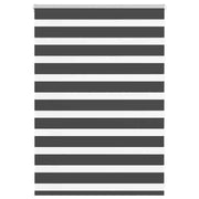 Tenda a Rullo Zebra Nero Larghezza Tessuto 105,9 cm Poliestere