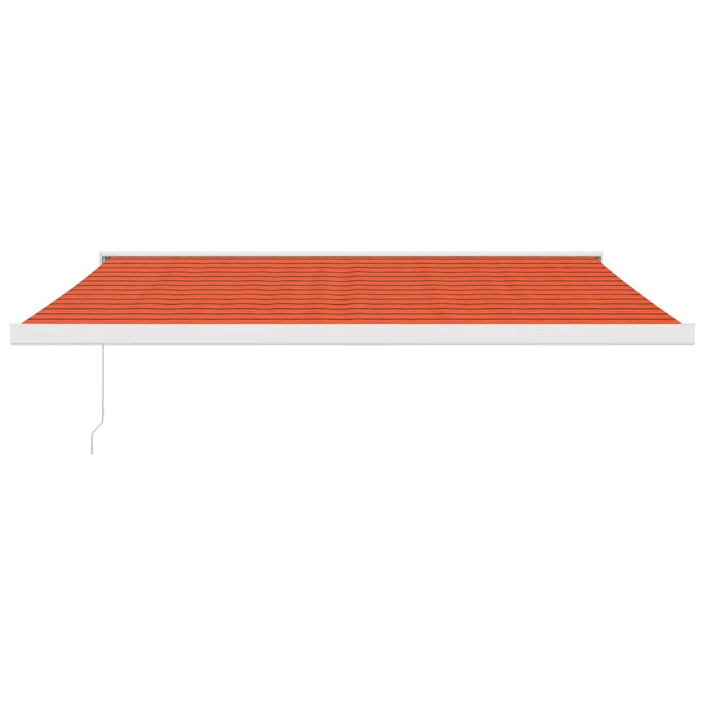 Tenda Sole Retrattile Arancione Marrone 4x3m Tessuto Alluminio 3154593