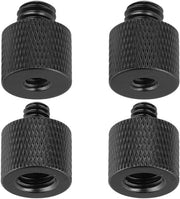 Adattatori per microfoni con 1/4 M a 3/8 V e 3/8 M a 1/4 V a vite per stativo accessori per fotocamera