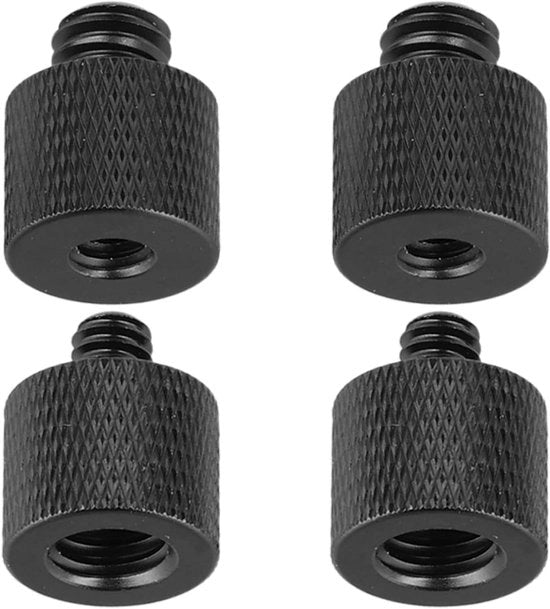 Adattatori per microfoni con 1/4 M a 3/8 V e 3/8 M a 1/4 V a vite per stativo accessori per fotocamera