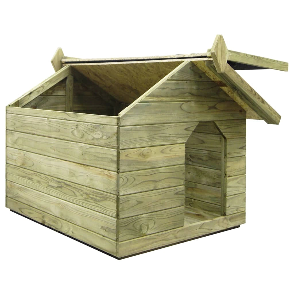 Cuccia da giardino con tetto apribile 85 x 103 x 77 cm in legno di pino impregnato 02_0001530