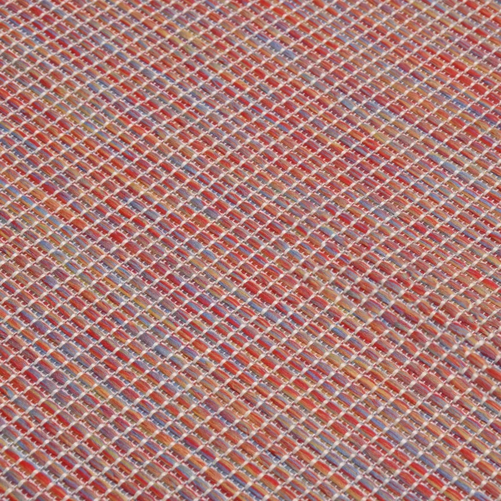Tappeto da Esterni a Tessitura Piatta 160x230 cm Rosso cod mxl 59912