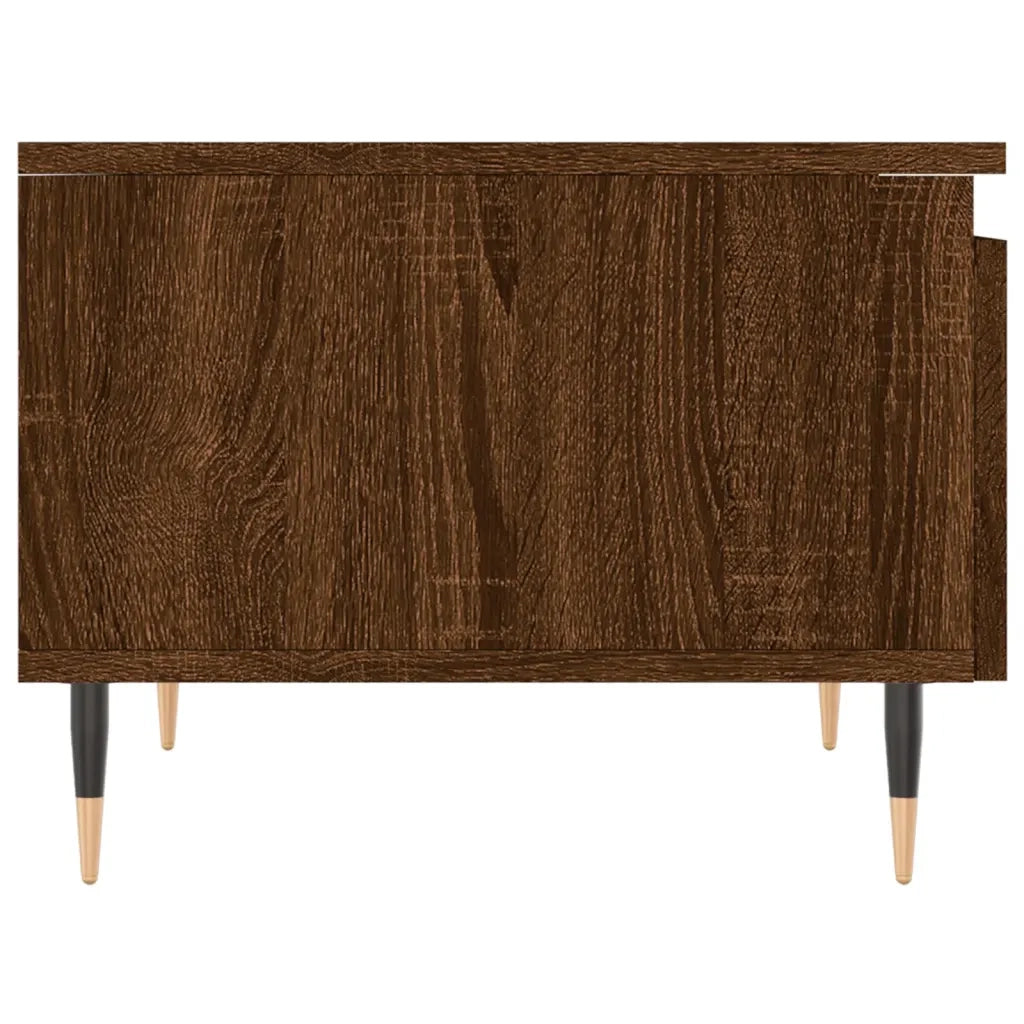 2 pz Tavolini salotto | Tavolino da caff¨¨ | Tavolino da Soggiorno Rovere Marrone 50x46x35 Legno Multistrato