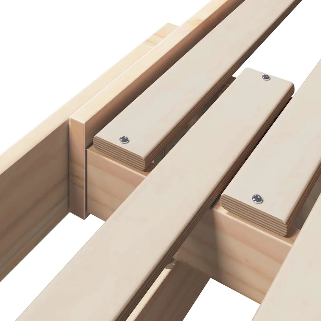 Struttura del letto-Giroletto Marrone 80 x 200 cm Legno multistrato 829183