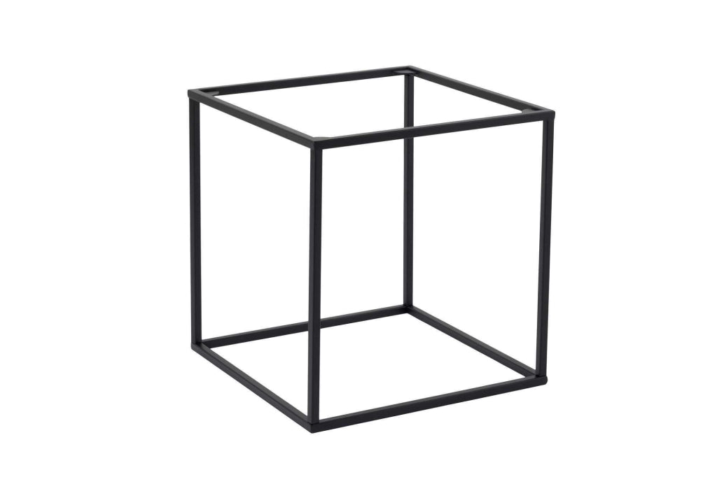 Tavolino in metallo "Koala" 45 x 45 x 52 cm - Nero