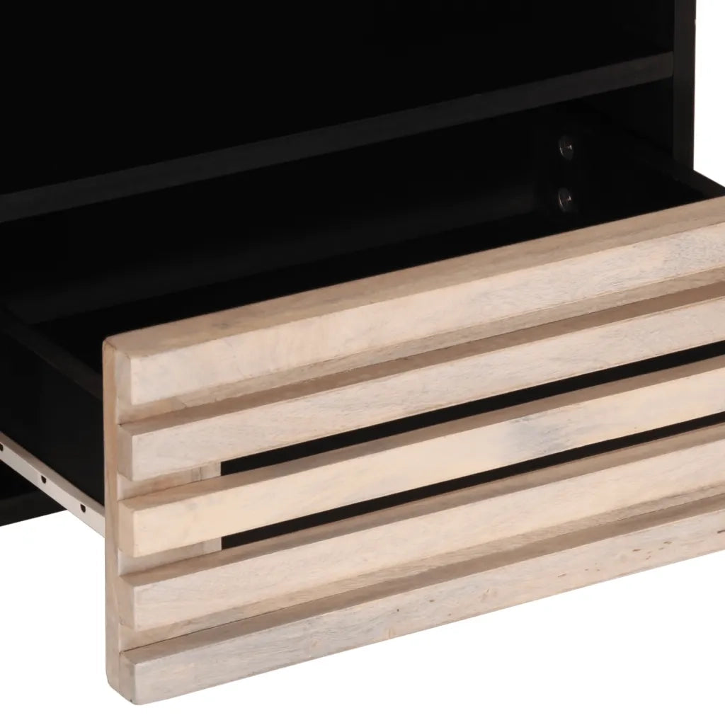 Mobile Porta TV 80x34x46 cm in Legno Massello di Mango