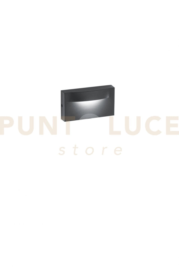 APPLIQUE LED MOBULA ANTRACITE IN ALLUMINIO 8W 1100LM 3000K IP65 420X180X165MM
