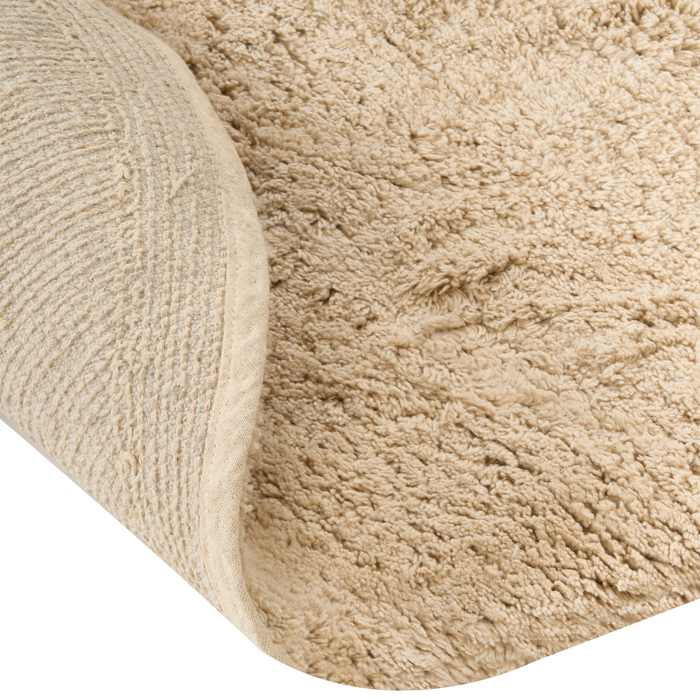 Tappeto per bambini beige in cotone tuftato a forma di pesce 80 x 120 cm