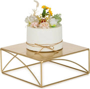 Stand per display di cupcakes in legno dorato 26cm per matrimoni, Natale, compleanni e festeggiamenti per bambini