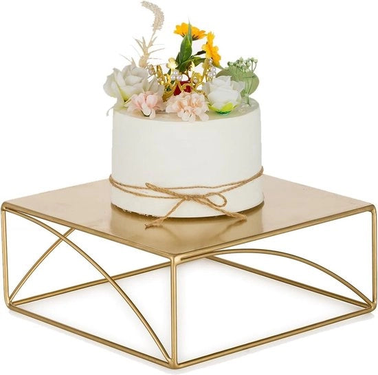 Stand per display di cupcakes in legno dorato 26cm per matrimoni, Natale, compleanni e festeggiamenti per bambini