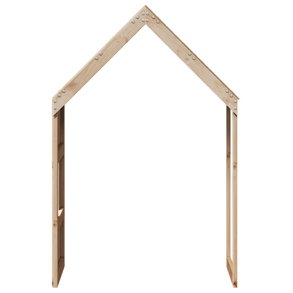 Tetto per Letto Bambini 55x84x132 cm in Legno Massello di Pino