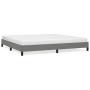 Letto matrimoniale | Letto per adulti | Giroletto senza Materasso Grigio Scuro 200x200 cm Tessuto